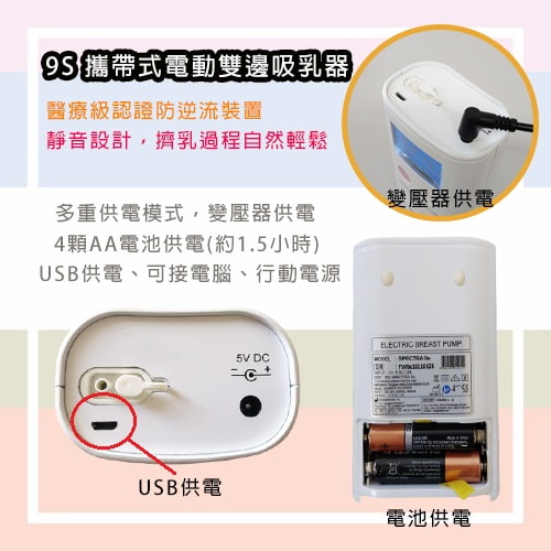【Spectra 貝瑞克】9S 攜帶式電動雙邊吸乳器(基本配件)-擠乳器出租 (3)-CPNJB.jpg
